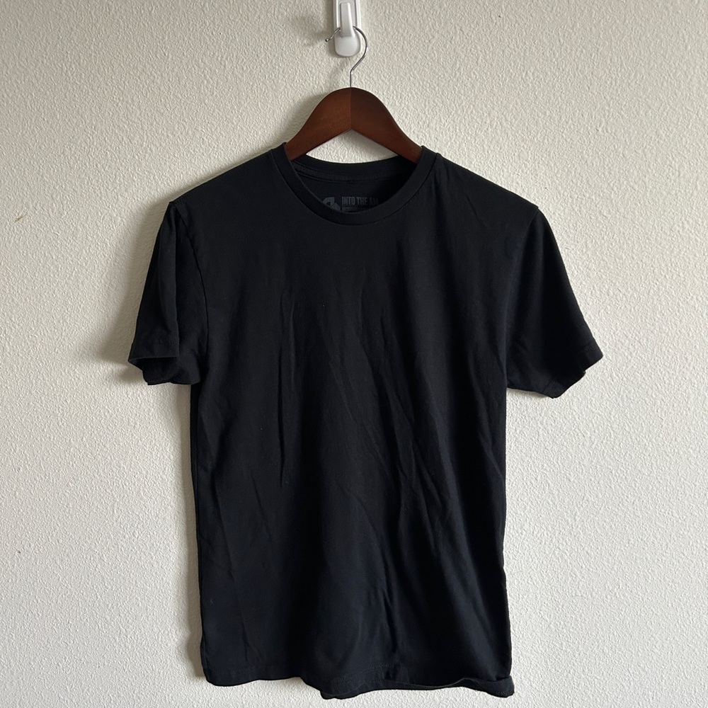 Men's Short Sleeve ‘Into The AM’ Crew Neck T-Shirt in Black